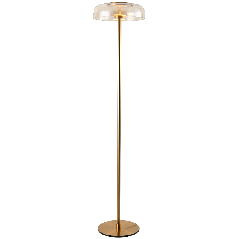 Торшер Blanton Amber Glass Brass Floor Lamp 30 Латунь Прозрачное Стекло Торшер Blanton Amber Glass Brass Floor Lamp 30 Латунь Прозрачное Стекло в Самаре | Loft Concept