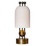 Настольная лампа в виде фонаря с белым фактурным абажуром Echoes of Light варинант исполнения - 1 | Loft Concept в Самаре