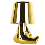 Настольная лампа фигурная золотого цвета с гладким абажуром Высота 16 см Sophia варинант исполнения - 4 | Loft Concept в Самаре