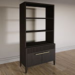 Стеллаж Primo с ящиками Темный орех варинант исполнения - 2 | Loft Concept в Самаре