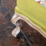 Кресло из натурального бука бежевое с изображением птиц и цветов Beige Green Chinoiserie Garden Armchair варинант исполнения - 6 | Loft Concept в Самаре