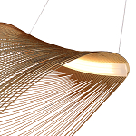 Подвесной светильник фигурный из деревянных прутьев Ecofriendly Light Source варинант исполнения - 4 | Loft Concept в Самаре