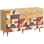 Буфет с принтом на дверцах Elise Cupboard варинант исполнения - 10 | Loft Concept в Самаре