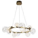 Дизайнерская кольцевая люстра с гирляндой внутри стеклянных плафонов Iona Garland Chandelier 12 варинант исполнения - 2 | Loft Concept в Самаре