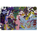 Homer Simpson in Paradise картина акрил на холсте варинант исполнения - 4 | Loft Concept в Самаре