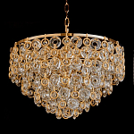 Люстра каскадная с подвесками в форме колец Galaxy of Light варинант исполнения - 3 | Loft Concept в Самаре