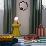 Настенное зеркало с волнистой рамой Mune Mirror Red варинант исполнения - 7 | Loft Concept в Самаре