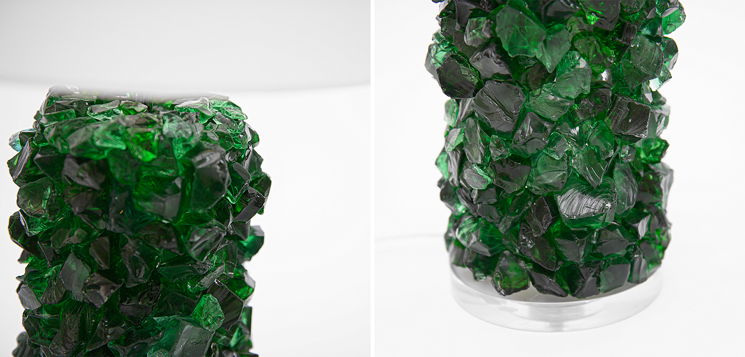 Настольная лампа Enide Green Table Lamp с абажуром Настольная лампа Enide Green Table Lamp с абажуром - Loft-Concept в Самаре