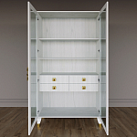 Дизайнерский шкаф витрина Elsa Dreams White с 4-мя ящиками варинант исполнения - 5 | Loft Concept в Самаре