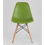 Пластиковый стул на ножках из массива бука Eames Green варинант исполнения - 4 | Loft Concept в Самаре