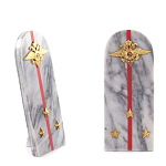 Сувенир Погон МВД из натурального камня мрамор Souvenir Epaulets варинант исполнения - 3 | Loft Concept в Самаре