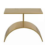 Дизайнерский журнальный стол золотой на полукруглом основании Wecaben варинант исполнения - 2 | Loft Concept в Самаре