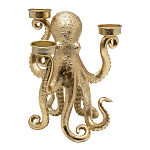 Подсвечник золотой Осьминог Gold Octopus Candlestick  варинант исполнения - 1 | Loft Concept в Самаре