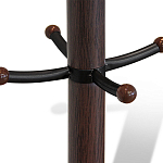 Вешалка коричневая с круглым основанием и черными металлическими крючками Industrial Metal Rust варинант исполнения - 2 | Loft Concept в Самаре