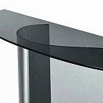 Консоль дымчатого цвета с изогнутым основанием Arabesque варинант исполнения - 2 | Loft Concept в Самаре