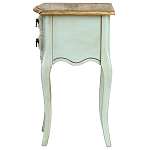 Прикроватная тумба из массива березы светло-бирюзовая Montmartre Provence Bedside Table варинант исполнения - 5 | Loft Concept в Самаре