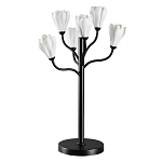 Настольная лампа с ветвями и белыми фарфоровыми цветами Floralis варинант исполнения - 1 | Loft Concept в Самаре