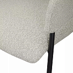 Стул мягкий с подлокотниками Chair Gray Upholstery Boucle варинант исполнения - 7 | Loft Concept в Самаре