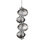 Подвесной светильник с 4-мя рифлеными стеклянными шарами Marcelh Light варинант исполнения - 1 | Loft Concept в Самаре