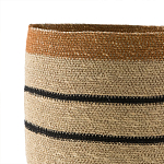 Плетеная корзина в полоску Okiro Wicker Basket варинант исполнения - 3 | Loft Concept в Самаре