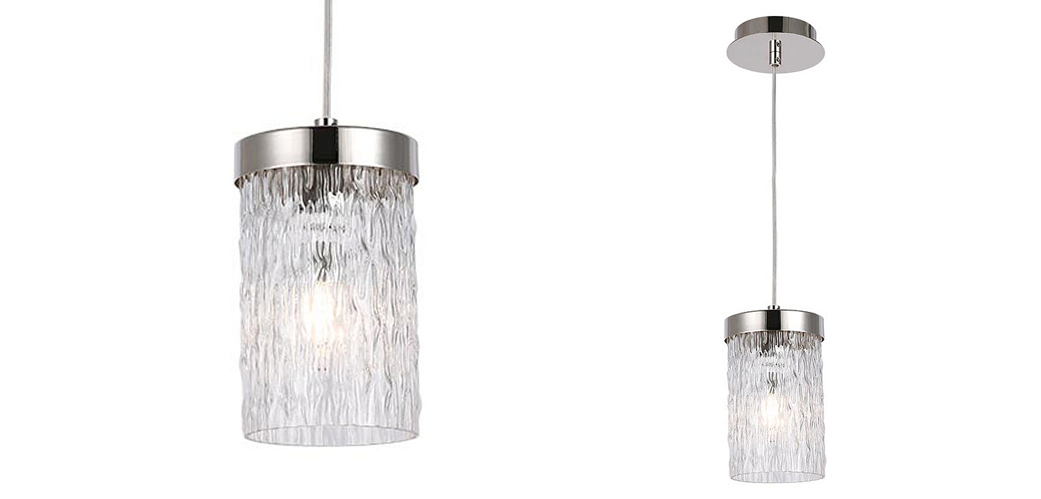 Подвесной светильник Estebe Nickel Glass Hanging Lamp Подвесной светильник Estebe Nickel Glass Hanging Lamp - Loft-Concept в Самаре