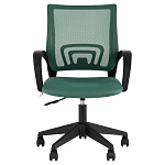 Офисное кресло с основанием из черного пластика Desk chairs Green варинант исполнения - 2 | Loft Concept в Самаре
