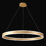Люстра подвесная светодионая кольцевая золотого цвета Ring Horizontal варинант исполнения - 2 | Loft Concept в Самаре
