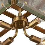 Потолочный светильник квадратный из толстого литого стекла Cast Glass варинант исполнения - 3 | Loft Concept в Самаре