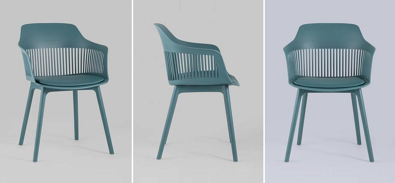 Стул Crocus Chair Бирюзовый цвет Велюровая подушка Стул Crocus Chair Бирюзовый цвет Велюровая подушка - Loft-Concept в Самаре