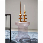 Кофейный столик стеклянный Elegant Lilac Glass Model варинант исполнения - 2 | Loft Concept в Самаре