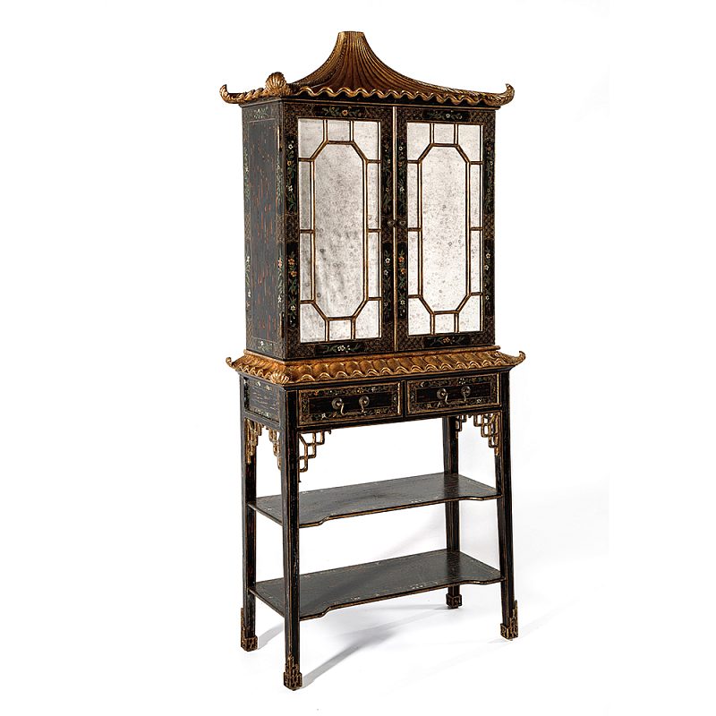 Витрина Palace Showcase Pagoda  Черный Золотой в Самаре | Loft Concept 