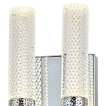 Бра с двумя плафонами Dew Drops Tube Duo Chrome Wall Lamp варинант исполнения - 3 | Loft Concept в Самаре