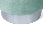 Пуф мятный велюр на металлическом основании Golden Belt варинант исполнения - 4 | Loft Concept в Самаре