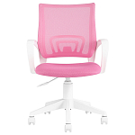 Офисное кресло с основанием из белого пластика Desk chairs Pink варинант исполнения - 2 | Loft Concept в Самаре