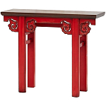 Деревянная консоль в китайском стиле красная Tang Console Table варинант исполнения - 2 | Loft Concept в Самаре