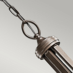 Люстра с белыми тканевыми абажурами в прозрачных стеклянных цилиндрах Kichler варинант исполнения - 19 | Loft Concept в Самаре