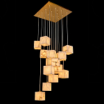 Люстра подвесная с квадратными плафонами из натурального камня Glowing Spheres варинант исполнения - 2 | Loft Concept в Самаре