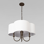 Люстра с белым текстильным абажуром Vitorino  варинант исполнения - 4 | Loft Concept в Самаре