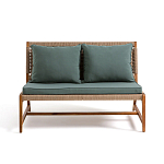 Садовый 2-х местный диван с каркасом из акации Green варинант исполнения - 6 | Loft Concept в Самаре