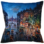 Подушка декоративная Ночной город Impressionism in Art варинант исполнения - 1 | Loft Concept в Самаре