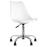 Офисный стул на металлическом основании EGGERY White варинант исполнения - 1 | Loft Concept в Самаре