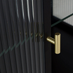 Сервант двухдверный с рифленым стеклом The Keeper варинант исполнения - 4 | Loft Concept в Самаре