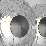 Бра из трех стеклянных фактурных дисков Eyepiece варинант исполнения - 6 | Loft Concept в Самаре