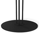 Стол журнальный с круглой бело-голубой столешницей из стекла White and Blue Marble варинант исполнения - 4 | Loft Concept в Самаре