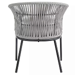 Кресло с декоративным плетением на спинке и подлокотниках Armchair Weaving варинант исполнения - 4 | Loft Concept в Самаре