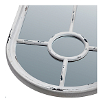 Зеркало-окно с арочным силуэтом в венецианском стиле Venetian White Mirror варинант исполнения - 2 | Loft Concept в Самаре