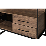 Стеллаж под TV в стиле лофт с открытыми полками и ящиками Urban Style Space варинант исполнения - 3 | Loft Concept в Самаре