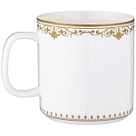 Кружка из фарфора белая с изображением лошади 400 мл Porcelain Horse Set варинант исполнения - 1 | Loft Concept в Самаре