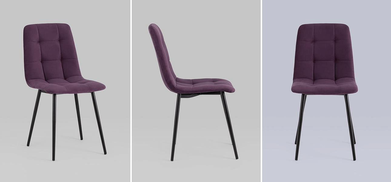 Стул NANCY S-2 Chair Пыльно-Фиолетовый Велюр Стул NANCY S-2 Chair Пыльно-Фиолетовый Велюр - Loft-Concept в Самаре