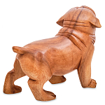 Статуэтка деревянная в виде собаки Balinese Dog варинант исполнения - 2 | Loft Concept в Самаре